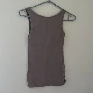 H&M | Tops | Hm Basic Taupe Stretch Cotton Tank Top Xs | Poshmark